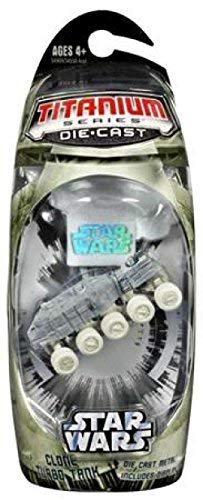 Star Wars, Titanium Series Die-Cast, Clone Turbo Tank (Arctic), 3 Inches