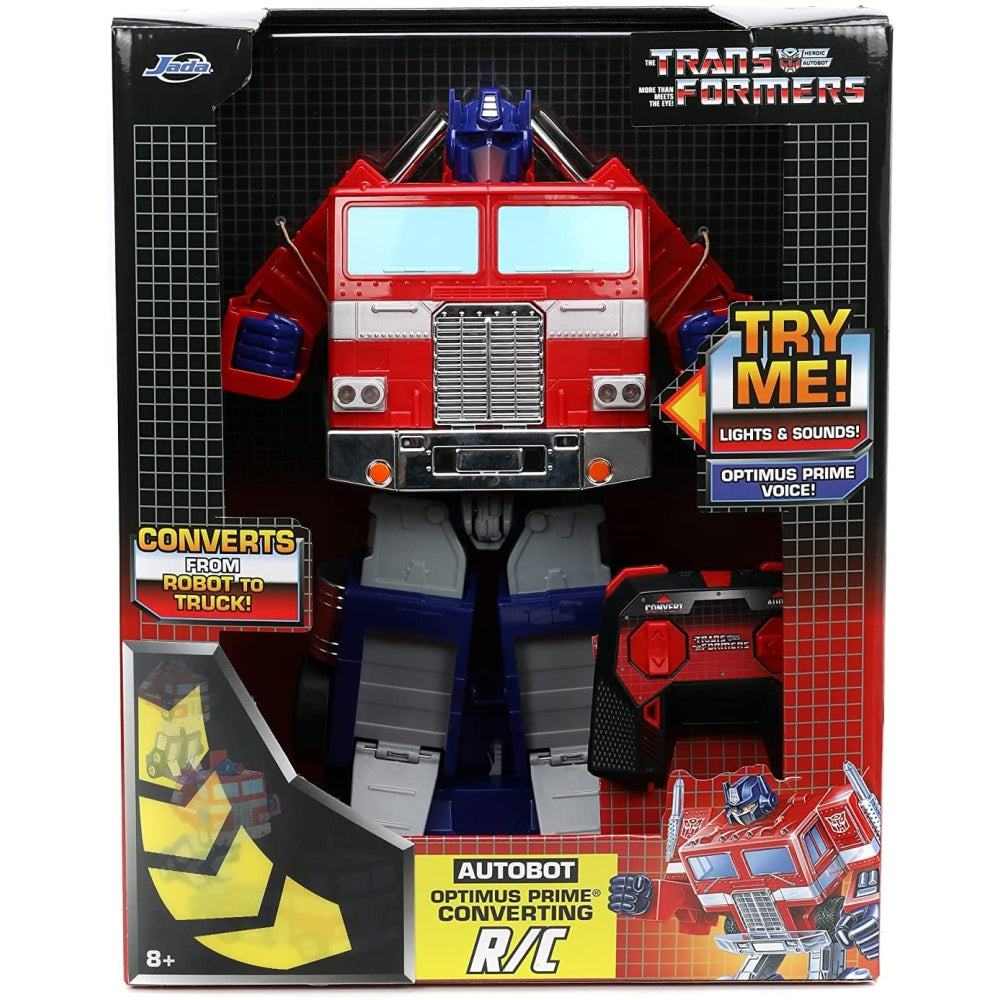 Transformers Optimus Prime Converting RC Remote Control Vehicle, Toys for Kids